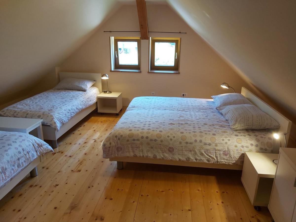 Appartement Pocitniska Hisa Pri Kustrcu à Grahovo ob Baci Extérieur photo