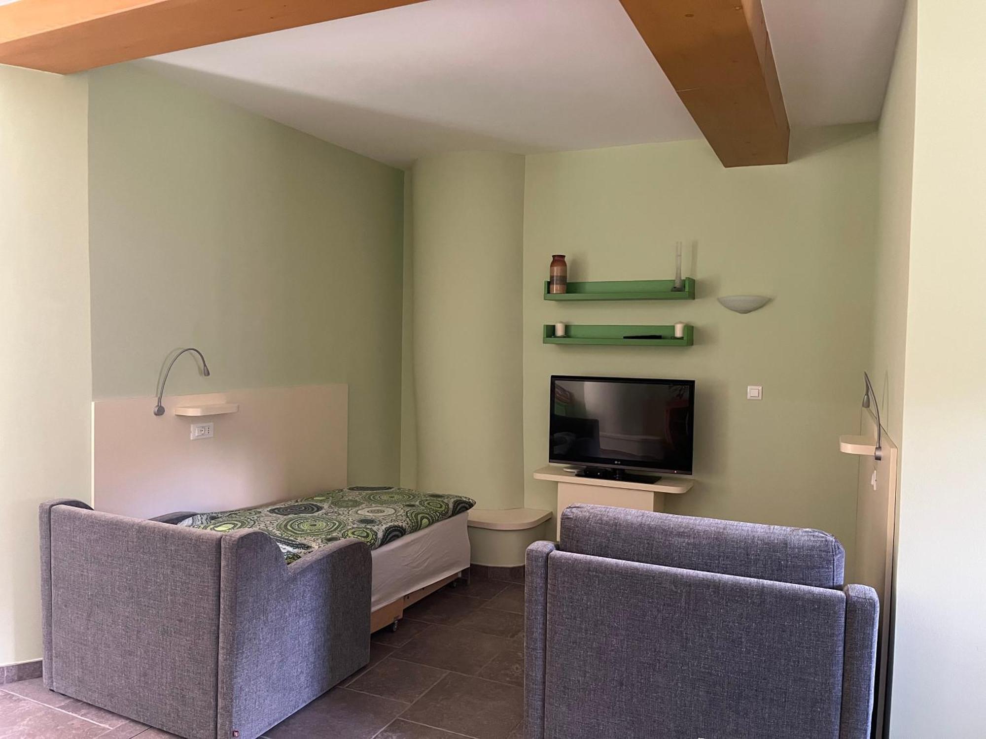 Appartement Pocitniska Hisa Pri Kustrcu à Grahovo ob Baci Extérieur photo